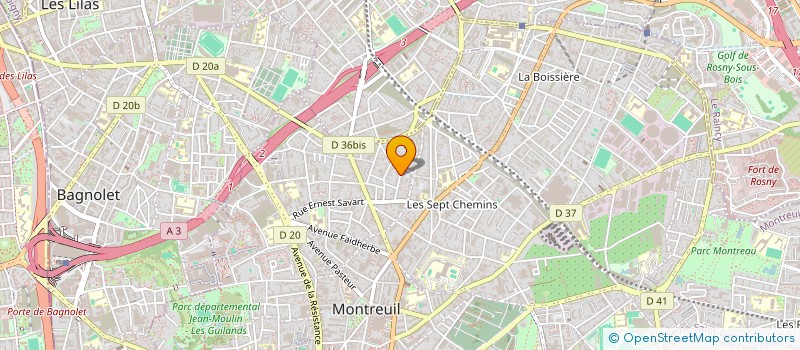 localisation de l'entreprise MADAME ALICE CLEMENT à MONTREUIL