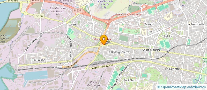 localisation de l'entreprise MADAME ALICE COISSON LITWIN  LA ROCHELLE