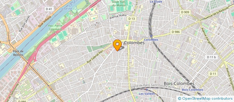 localisation de l'entreprise MADAME ALICE COLLARD à COLOMBES