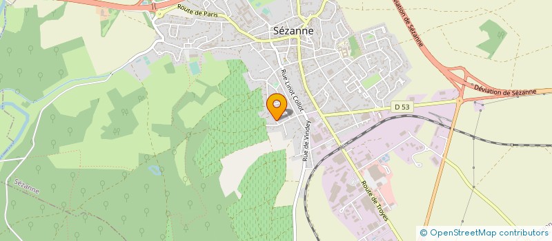 localisation de l'entreprise MADAME ALICE COURTY  SEZANNE