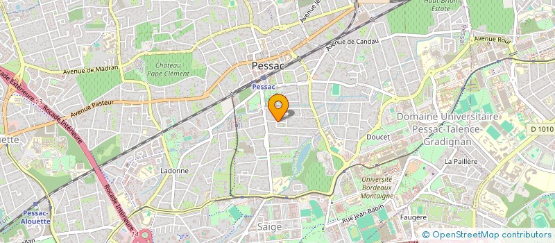 localisation de l'entreprise MADAME ALICE CREPIN  PESSAC