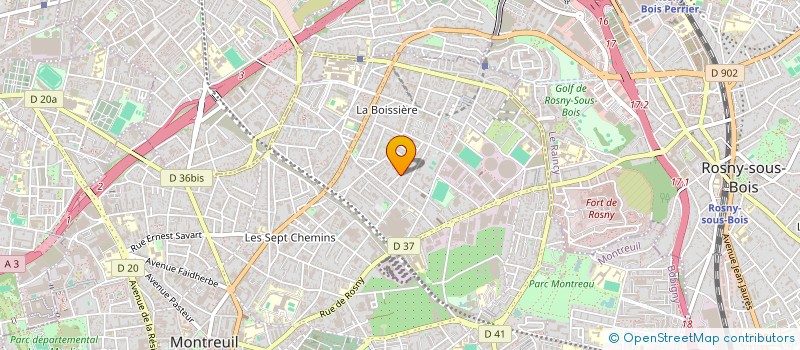 localisation de l'entreprise MADAME ALICE CUVELIER à MONTREUIL