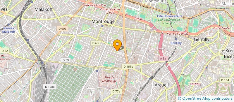 localisation de l'entreprise MADAME ALICE DA ROCHA  MONTROUGE