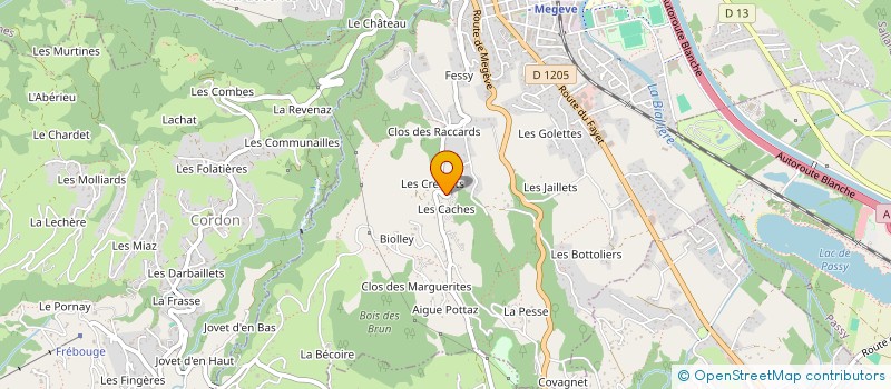 localisation de l'entreprise MADAME ALICE DARLIX  SALLANCHES