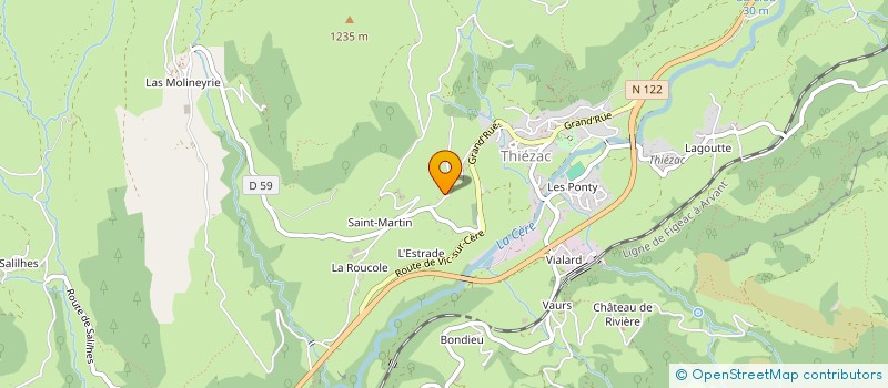 localisation de l'entreprise MADAME ALICE DAUSSET à POLMINHAC