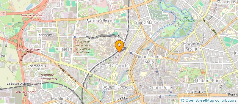 localisation de l'entreprise MADAME ALICE DAVID  RENNES