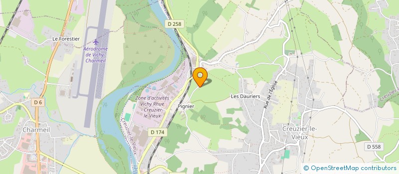 localisation de l'entreprise MADAME ALICE DEGOUL à CREUZIER-LE-VIEUX