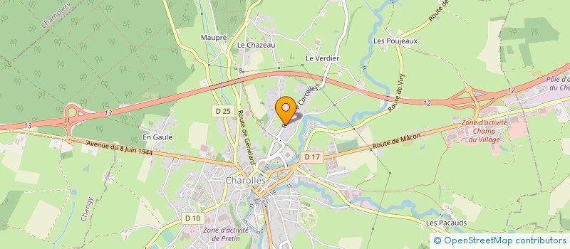 localisation de l'entreprise MADAME ALICE DELASPRE  CHAROLLES