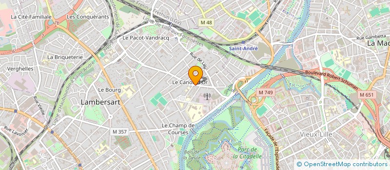 localisation de l'entreprise MADAME ALICE DELDICQUE  LAMBERSART