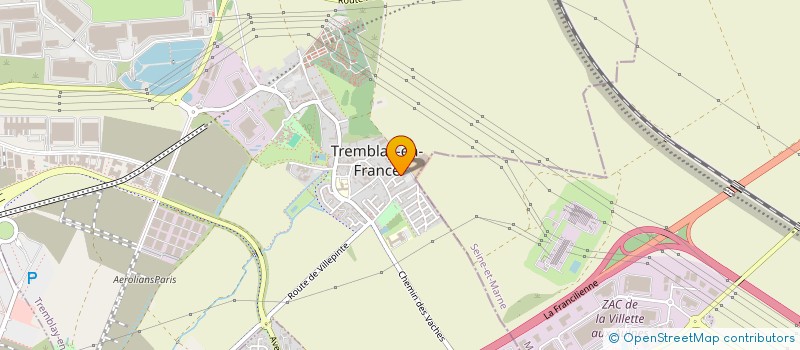 localisation de l'entreprise MADAME ALICE DING à TREMBLAY-EN-FRANCE