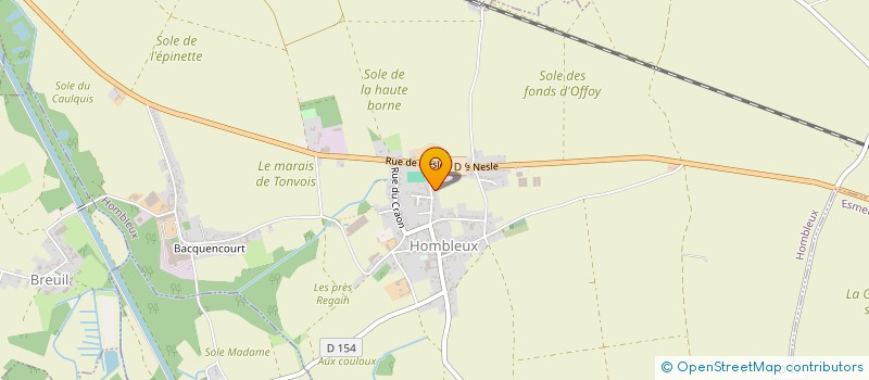 localisation de l'entreprise MADAME ALICE DOBIGNY  HOMBLEUX