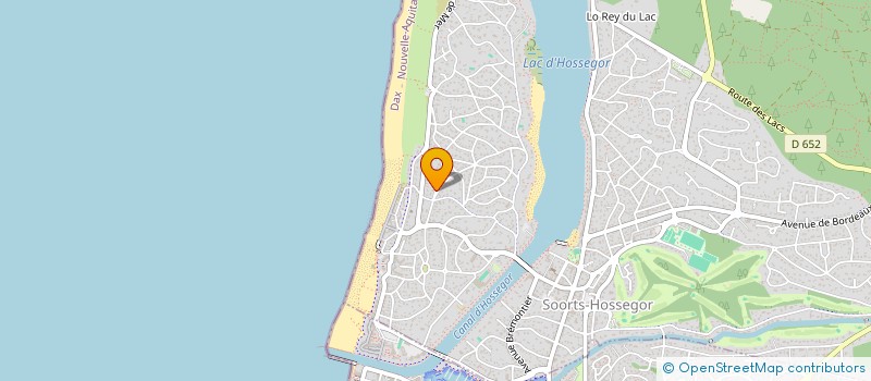 localisation de l'entreprise MADAME ALICE DORLANNE  SOORTS-HOSSEGOR