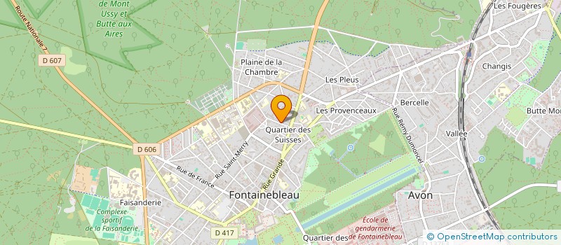 localisation de l'entreprise MADAME ALICE DOS ANJOS PEREIRA  FONTAINEBLEAU