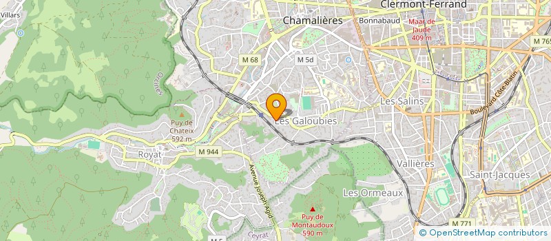 localisation de l'entreprise MADAME ALICE DUBOIS à CHAMALIERES
