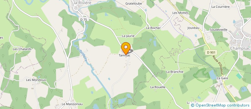 localisation de l'entreprise MADAME ALICE DUDARD à CHAMPAGNAC-LA-RIVIERE