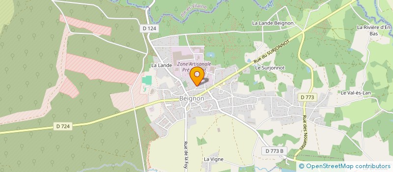 localisation de l'entreprise MADAME ALICE DUFEU  BEIGNON