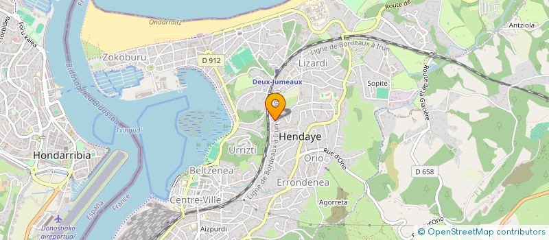 localisation de l'entreprise MADAME ALICE DUMORTIER  HENDAYE