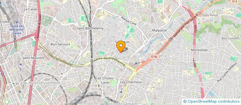 localisation de l'entreprise MADAME ALICE DURAND à MARSEILLE