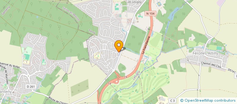 localisation de l'entreprise MADAME ALICE DURAND-VIEL  LESIGNY