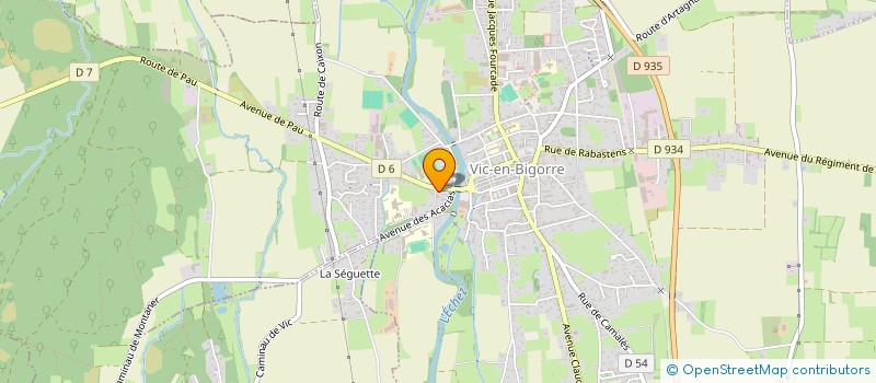 localisation de l'entreprise MADAME ALICE DUSSART  VIC-EN-BIGORRE