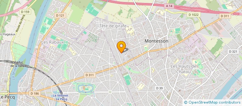 localisation de l'entreprise MADAME ALICE ENTRINGER  CHATOU