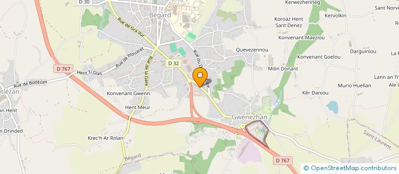 localisation de l'entreprise MADAME ALICE ERTAURAN  BEGARD