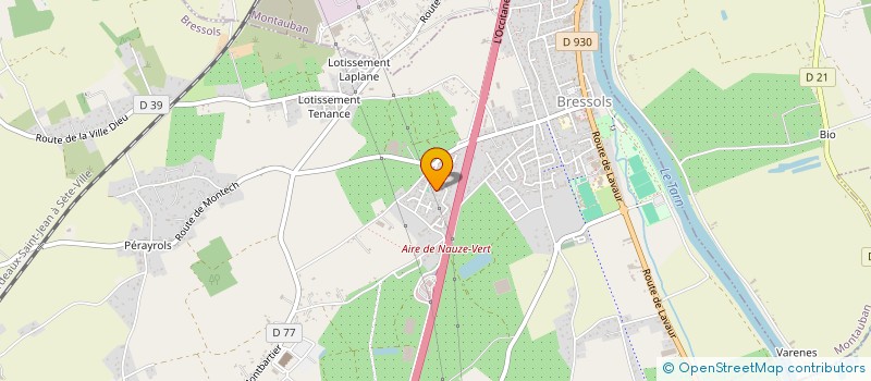 localisation de l'entreprise MADAME ALICE EVANS  BRESSOLS