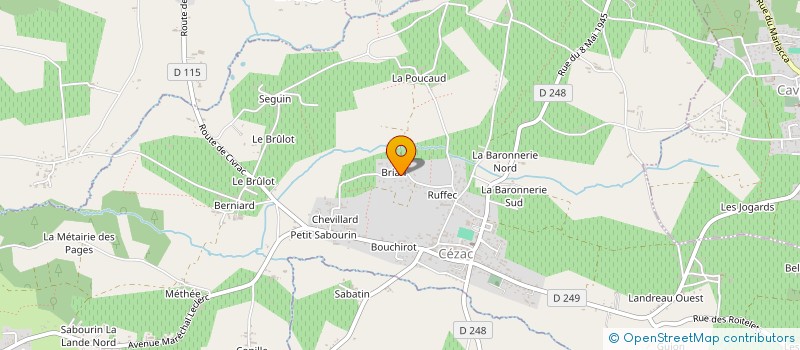 localisation de l'entreprise MADAME ALICE FAGEDE  CEZAC