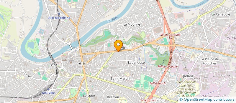 localisation de l'entreprise MADAME ALICE FONTAINE à ALBI