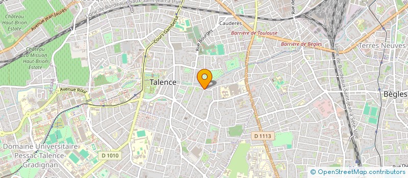 localisation de l'entreprise MADAME ALICE FOURNIER  TALENCE