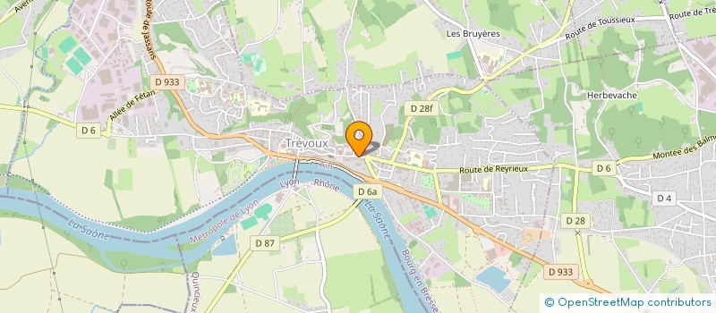 localisation de l'entreprise MADAME ALICE FOURNIER  TREVOUX