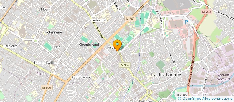 localisation de l'entreprise MADAME ALICE FRERE  ROUBAIX