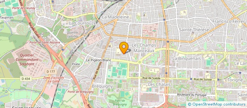 localisation de l'entreprise MADAME ALICE FRIANT  RENNES