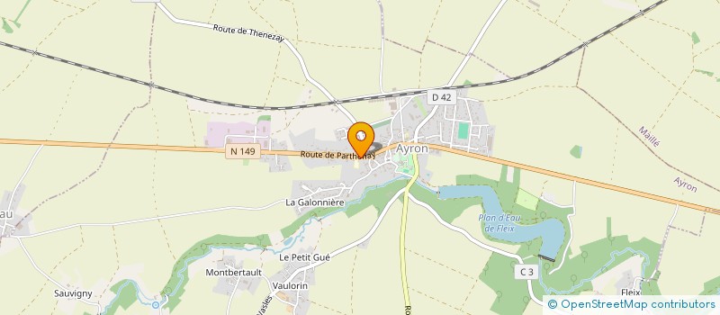 localisation de l'entreprise MADAME ALICE FROGER  AYRON