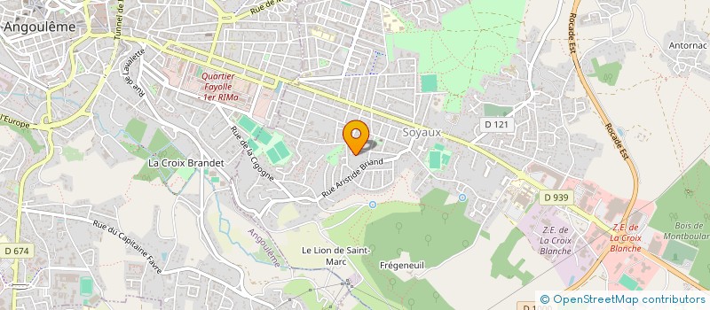 localisation de l'entreprise MADAME ALICE GABAUD à SOYAUX