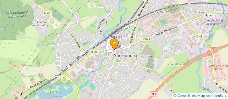localisation de l'entreprise MADAME ALICE GAUTHIER à SARREBOURG