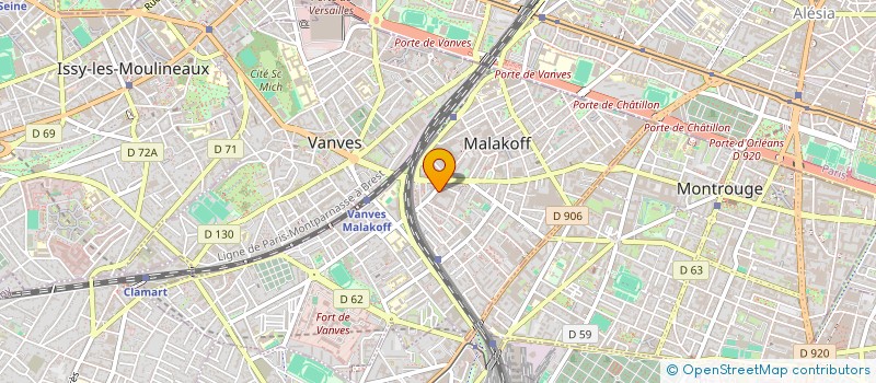 localisation de l'entreprise MADAME ALICE GENTON  MALAKOFF