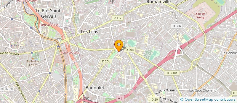 localisation de l'entreprise MADAME ALICE GEOFFROY à BAGNOLET