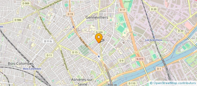 localisation de l'entreprise MADAME ALICE GERIN  ASNIERES-SUR-SEINE