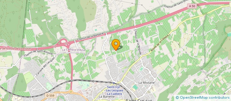 localisation de l'entreprise MADAME ALICE GIRAUD à SAINT-CYR-SUR-MER