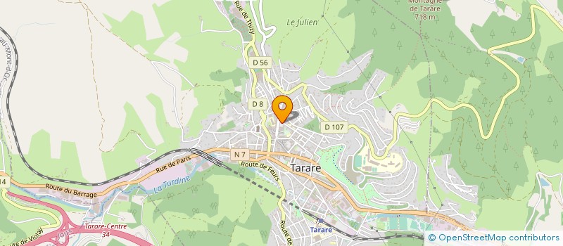 localisation de l'entreprise MADAME ALICE GONTARD  TARARE