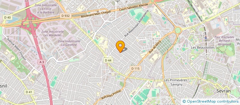 localisation de l'entreprise MADAME ALICE GOSSIAUX à AULNAY-SOUS-BOIS