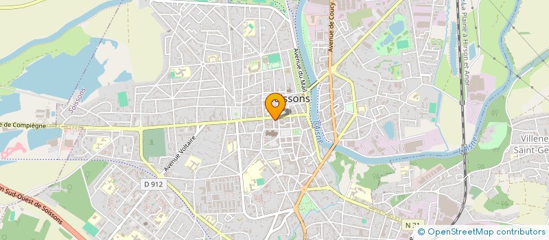localisation de l'entreprise MADAME ALICE GOUJON à SOISSONS
