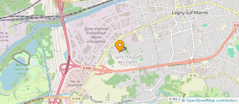 localisation de l'entreprise MADAME ALICE GOUJON  SAINT-THIBAULT-DES-VIGNES