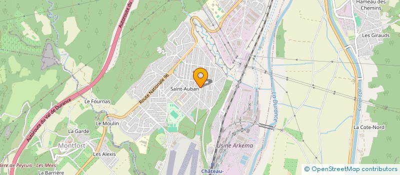 localisation de l'entreprise MADAME ALICE GOURLOT  CHATEAU-ARNOUX-SAINT-AUBAN