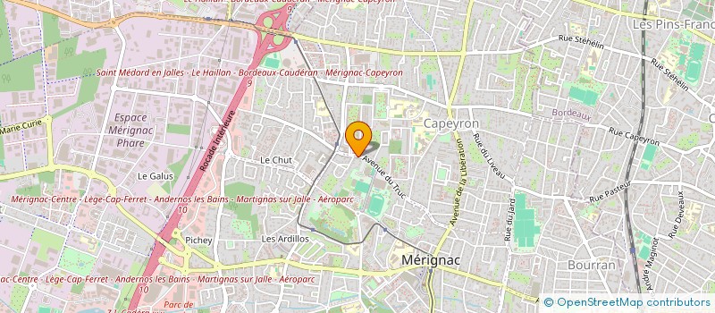 localisation de l'entreprise MADAME ALICE GRAND  MERIGNAC