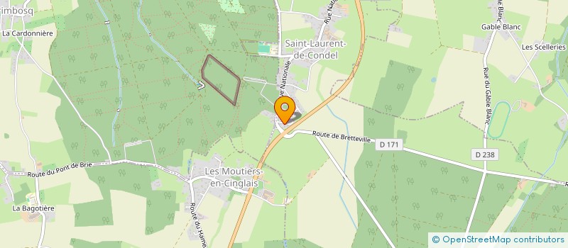 localisation de l'entreprise MADAME ALICE GRANDSIRE  SAINT-GERMAIN-LANGOT