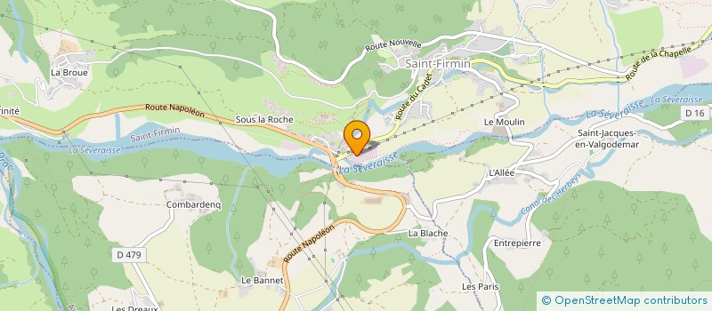 localisation de l'entreprise MADAME ALICE GROS  LA BATIE NEUVE