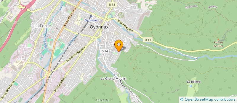 localisation de l'entreprise MADAME ALICE GRUET à OYONNAX
