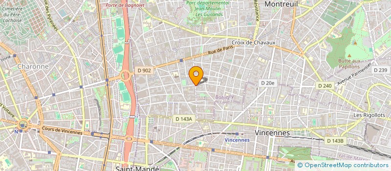 localisation de l'entreprise MADAME ALICE GUILBAUT à MONTREUIL